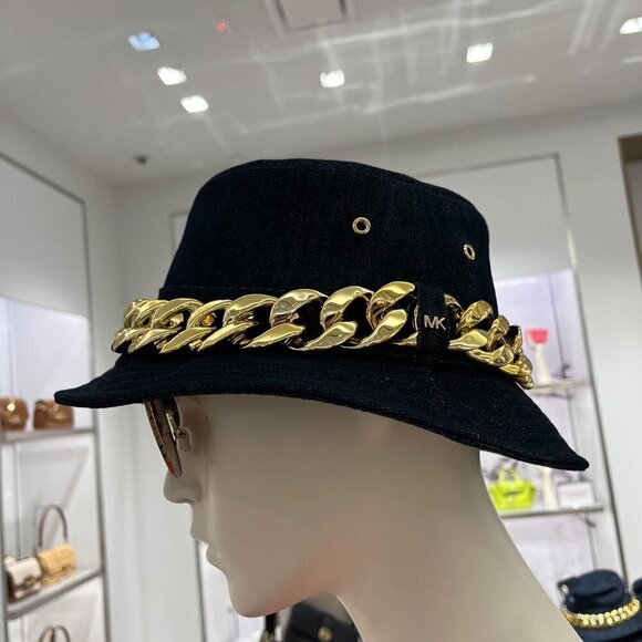 MICHAEL KORS Embellished Denim Bucket Hat - Picture 8 of 8